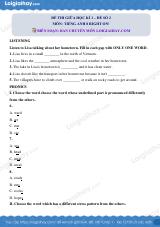 Đề thi giữa kì 1 Tiếng Anh 8 Right on - Đề số 2